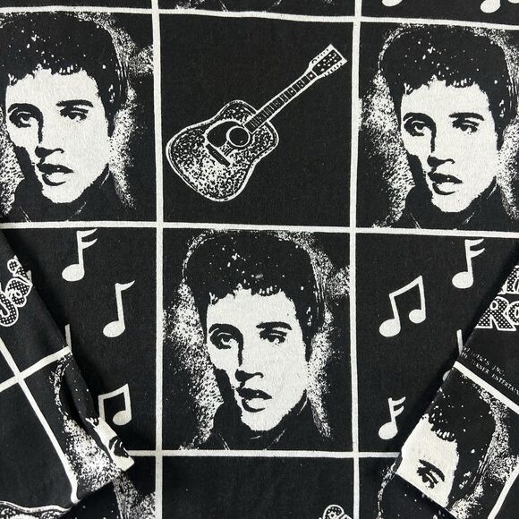Vintage 90s Elvis Presley Jailhouse Rock AOP Sweatshirt Medium Liberty Flyer - Picture 10 of 13